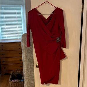 Alex Evenings Asymmetrical Red Dress
